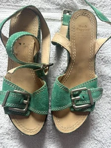 Hush Puppies Designer Collection Wedge Sandals Size 5 - Picture 1 of 4