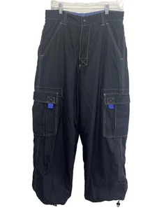 Macgear reversible Rave Y2K pants Black Blue Vintage - Picture 1 of 15