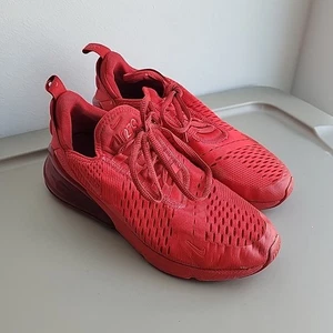 Nike Air Max 270 Sneakers CW6987-600 University Red Size 5.5Y Youth Women's 7 - Picture 1 of 9