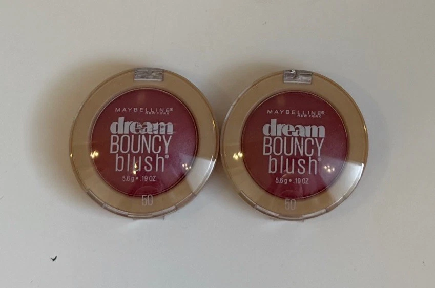 2 X Maybelline New York Dream Bouncy Blush #50 Plum Wine NEW Sealed - Image 1 of 2