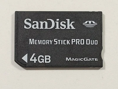 MEMORY CARD - MEMORY STICK SONY PLAYSTATION PORTABLE (PSP) 4 GO (SANDISK) OCCASI - Immagine 1 di 2