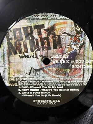 Fort Minor Where'd You Go Remixes 5 Tracks Promo Record — 第 1/3 张图片