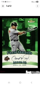 2001 Finest Moments Refractors Autograph Cal Ripken Jr. ON CARD AUTO Orioles HOF - Picture 1 of 2