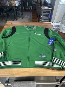 PARA HOMBRES Philadelphia Eagles NFL Kelly Verde Cremallera Completa Logo Sudadera Chaqueta Nueva con Etiquetas - Imagen 1 de 9