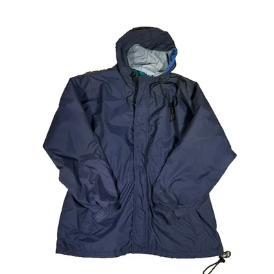 Chaqueta con Capucha WearGuard De Colección L Azul Marino Cortavientos Años 90 Ropa de Trabajo Nylon Ceñido Foto 1 de 4