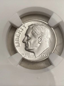 1955 Proof Roosevelt Dime, NGC PF68, Free shipping - Picture 1 of 3