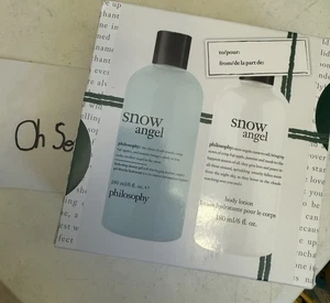 Philosophy Holiday Set Snow Angel Duschgel und Lotion je 6 flüssige Unzen Neu im Karton - Bild 1 von 3