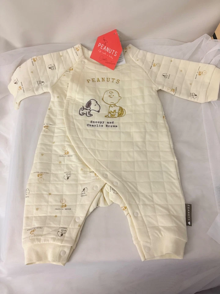 Peanuts Worldwide Snoopy and Charlie Brown Acolchado Una Pieza Infantil 3-6mos ¡NUEVO! Foto 1 de 4