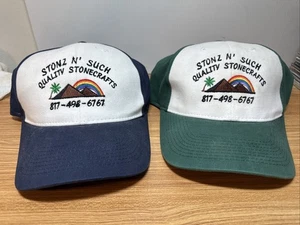 2 Genuine Quality Brand “Stonz N’ Such” Adjustable Cap, One Size Hats - Picture 1 of 9