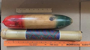 16” Rain Stick Cascading Sound Effect & 14” Maraca Shaker Very Good Condition - Picture 1 of 7