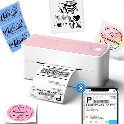 Bluetooth Shipping Label Printer or 4x6 Thermal Paper for Small Business Lot - Image 1 of 4