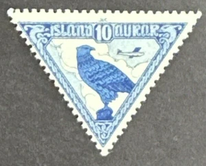 ICELAND 1930 Airmail Stamp MH OG Scott # C3 Air Post - Picture 1 of 2