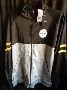Pittsburgh Steelers Men's Fanatics Big Tall EmbroiderTrack Jacket XLT up to 4XLT - Picture 1 of 4