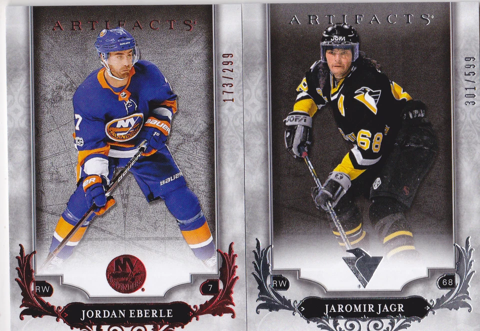 18-19 Artifacts Jordan Eberle /299 RUBY NY Islanders 2018 - Image 1 of 1