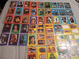 1983 Topps Star Wars Return of The Jedi  Stickers Lot