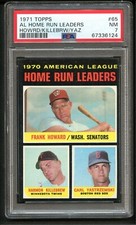 1971 Topps AL Home Run Leaders #65 PSA 7 NM Carl Yastrzemski Killebrew Howard
