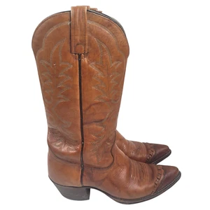 J. Chisolm braune Leder Western Cowboystiefel Nähte Drover Serie 9D - Bild 1 von 14