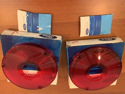 NOS 62 1962 福特 FAIRLANE 500 仅 63 1963 年 FALCON 尾灯镜片套装 — 第 1/4 张图片