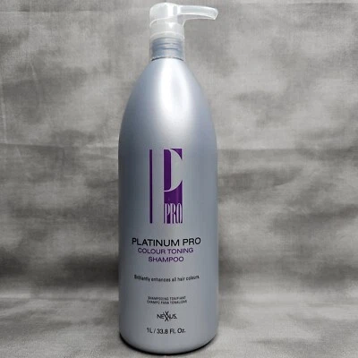 NEXXUS PRO P PLATINUM PRO COLOR TONING SHAMPOO 33.8 FL OZ (1 LITER) DISCONTINUED - Image 1 of 2