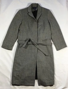 Women's Ann Taylor Petites Black and Cream 100% Wool Jacket-size 6P - Picture 1 of 5