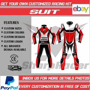 Traje de carreras de cuero personalizado para motocicleta traje de una pieza y dos piezas - Imagen 1 de 6