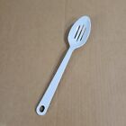 Vintage Tailor Made Nylon White Plastic Slotted Spoon 11" USA Made