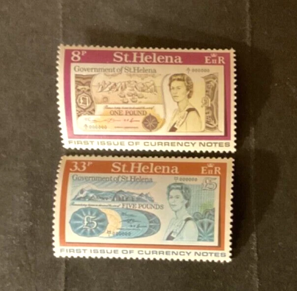 Estampillas de Santa Elena Scott #293-4 nunca articuladas Foto 1 de 1