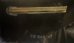 NIB Tie Bar Clip gold tone Kohl's corpcore minimalist classic style simple chic - Picture 1 of 7