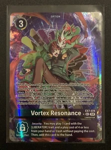 Vortex Resonance - EX7-074 SEC - Arte antiguo - Digimon Liberator - Digimon TCG - Imagen 1 de 3