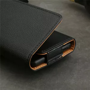 Universal PU Leather Belt Pouch Wallet Clip Hip Loop Case Cover For All Phones - Picture 1 of 9