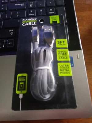 Gadget Gear Iphone 5 & 6/6SCharge / Sync Cable Cord 3ft New GREY - Image 1 of 2