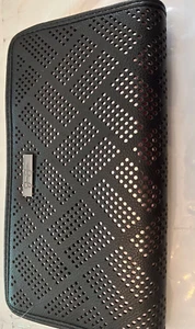 Jessica Simpson Faux Leather Zip Clutch Wallet Black New w/o Tags - Picture 1 of 7