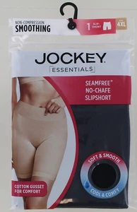 New Jockey Essentials Smoothing Seamfree No Chafe Slipshort - Black - Size 4XL - Picture 1 of 3