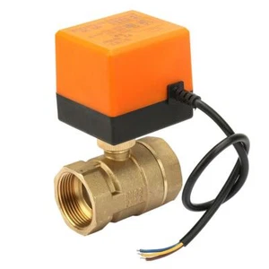 DC 12V 2Wege 3Draht Messing Motorkugelhahn Elektrisch Ventil DN32 -1/4'✉ - Bild 1 von 7