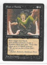 MTG Alliances --- FEAST OR FAMINE (v2) X4 --- Common! NM! Magic Gathering!
