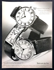 Tiffany Classic Watch Collection 1993 3 modelos oro 14kt foto vintage anuncio impreso - Imagen 1 de 1