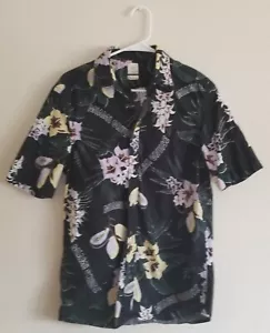 H & M Miami Cruise Small Shirt Short Sleeve Button Down Floral Hawaiian - Picture 1 of 7
