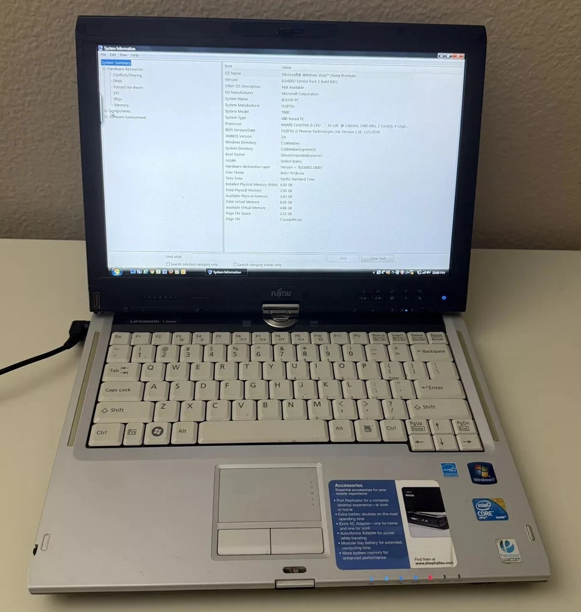 Fujitsu Windows Vista PC Laptops & Netbooks for sale | eBay