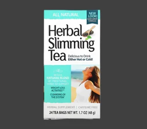 21st Century, Herbal Slimming Tea, All Natural, Caffeine Free, 24 Tea Bags, 1.7 - Picture 1 of 4