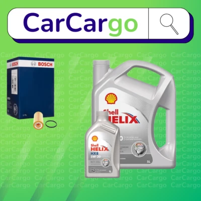 BOSCH Service Kit Volvo V50 D3 Diesel 2010-2012 Filter Shell Oil 5W-30 6L - Image 1 of 4