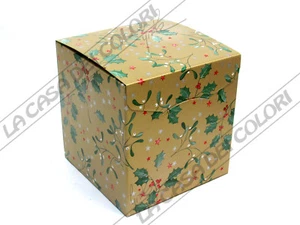 SCATOLA REGALO IN CARTONE - NATALE - 22x22xH23cm - SEGRETO - Picture 1 of 1