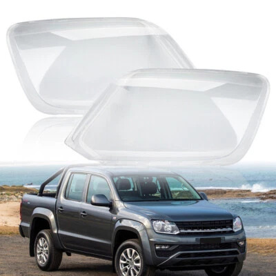 Para Volkswagen Amarok Ute 2H 2010-2021 Par Faro Lente Carcasa Cubierta Pantalla Foto 1 de 4