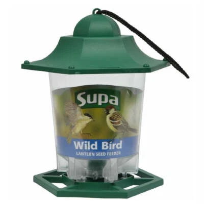 LANTERN SEED FEEDER - Supa Wild Bird Hanging Feed Holder Wildlife Pet Feeding - Image 1 of 2