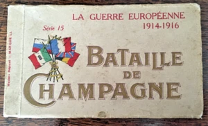 WW1 book of 20 postcards - Bataille de Champagne - Editions L L -complete - Picture 1 of 8