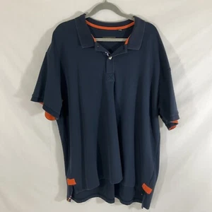 Orvis Polo Men's 2xl Short Sleeve Heavy Navy Blue Fishing Shirt Style#3L1T XXL - Picture 1 of 7