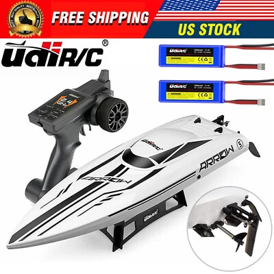 UDI RC Boat 2.4Ghz Remote Control Boat Brushless High Speed Toy with 2 Batteries - Image 1 of 4