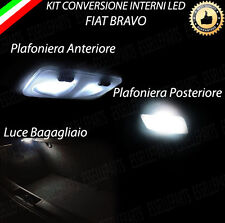 KIT LED INTERNI FIAT BRAVO ANTERIORE + POSTERIORE + PORTAOGGETTI + BAG. 6000K