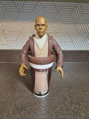 Taza y taza vintage Star Wars Episodio 1 Mace Windu Pizza Hut 1999  Foto 1 de 4