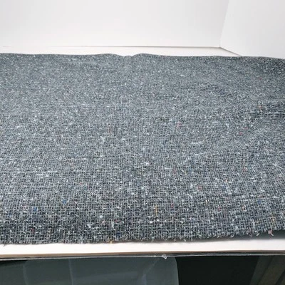 Grey Black Tweed Wool or Blend Fabric 1 Yard x 58" Wide - Image 1 of 4