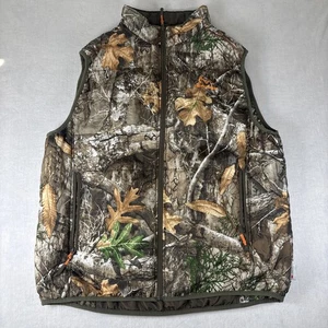 Realtree Reversible Hunting Camo Vest Nylon Men's Size Small Outdoors Woods - Picture 1 of 22